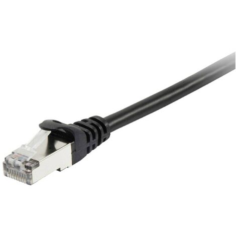 Equip 605592 RJ45 Câble réseau, câble patch CAT 6 S/FTP 3.00 m noir contacts dorés 1 pc(s) (1/4)