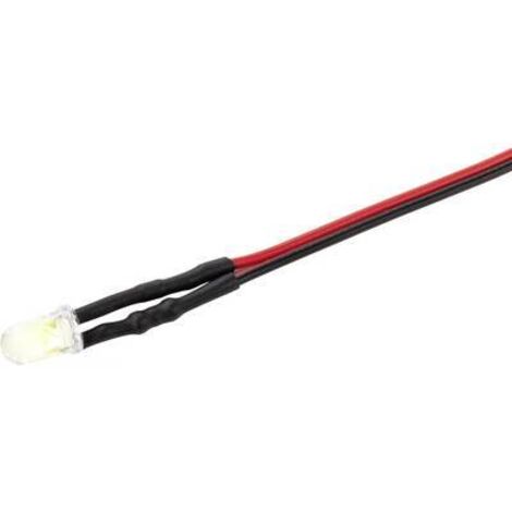 TRU COMPONENTS TC-9323308 Voyant de signalisation LED blanc chaud 12 V/DC 4400 mcd Y276542 (1/2)