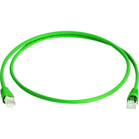 Câble de raccordement réseau informatique RJ45 Telegärtner 100009120 CAT 6a S/FTP vert 25.00 m Y628761 (1/4)