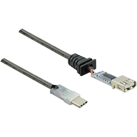 Renkforce Câble USB USB 2.0 USB-C® mâle, USB-A femelle 7.50 m noir contacts dorés RF-4752800 Y481772 (1/3)