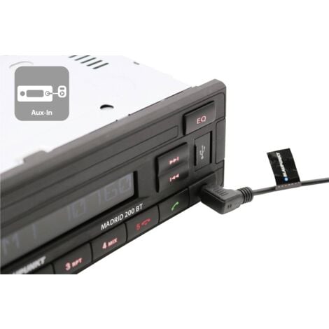 Blaupunkt Madrid 200 BT Autoradio kit mains libres bluetooth Y689612