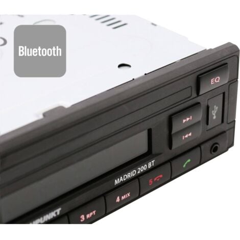 Blaupunkt Madrid 200 BT Autoradio kit mains libres bluetooth Y689612
