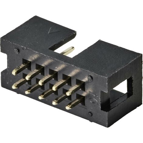 TRU COMPONENTS TC-9556684 Barrette mâle (standard) Nbr de rangées: 2 Nombre de pôles par rangée: 5 1 pc(s) Y609492 (1/2)