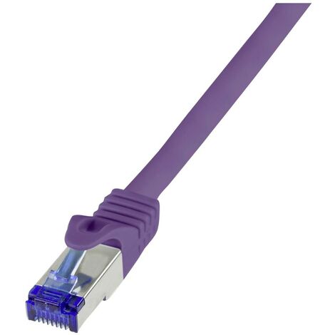 LogiLink C6A099S RJ45 CAT 6a S/FTP 10.00 m violet 1 pc(s) W817062 (1/5)