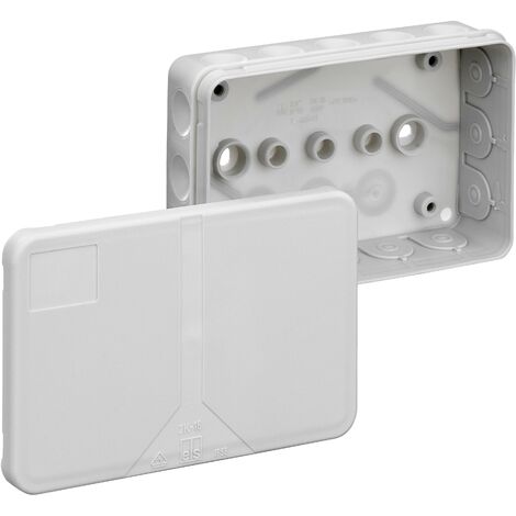 Boîte de dérivation 34691601 85 x 130 x 37 mm gris IP55 – 16 entrées avec membranes autoétanchéifiantes – Installation par professionnel – Spelsberg