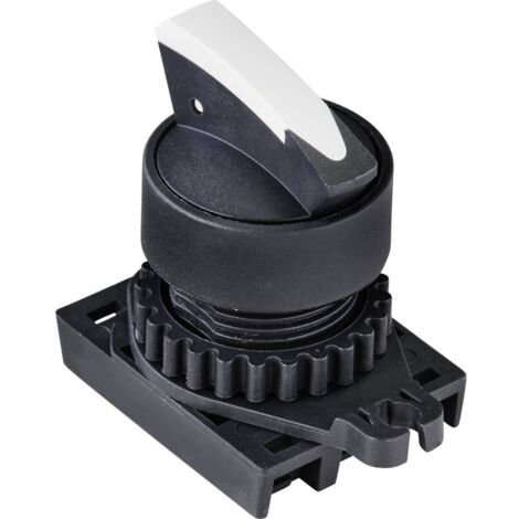 TRU COMPONENTS TC-9860136 S2SRN-S5W Bouton sélecteur levier blanc 2 x 60 ° 1 pc(s) W837212 (1/3)