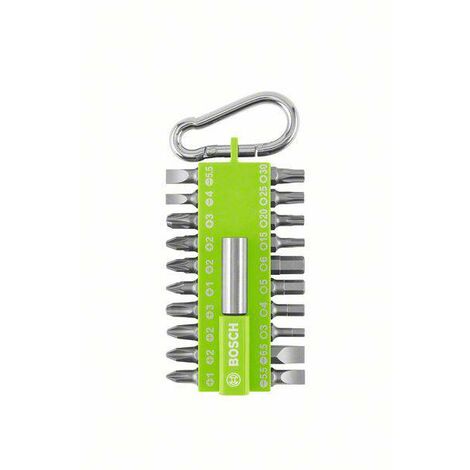 Bosch – Jeu d'embouts 2607002823 – 21 unités – Porte-embouts universel inclus – Pour vis cruciformes, Pozidriv, Torx, hexagonaux - Y754732