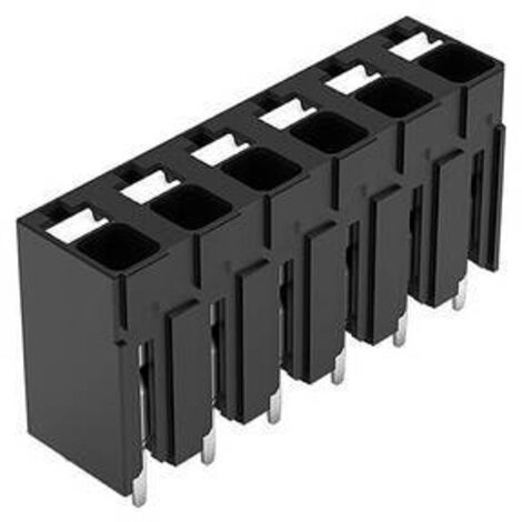 WAGO 2086-3106 Borne pour circuits imprimés 1.50 mm² Nombre de pôles 6 noir 1 pc(s) (1/2)
