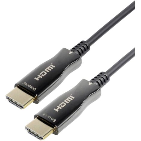 Câble de raccordement Maxtrack HDMI Fiche mâle HDMI-A, Fiche mâle HDMI-A 40.00 m noir C 508-40 ML 4K