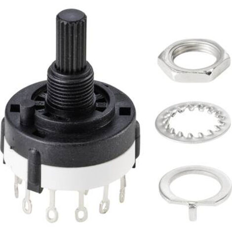 TRU COMPONENTS TC-9415596 SR26A4-2X6-18F20 COMMUTATEUR ROTATIF 250 V 150 MA 12 X 30 ° 1 PC(S)