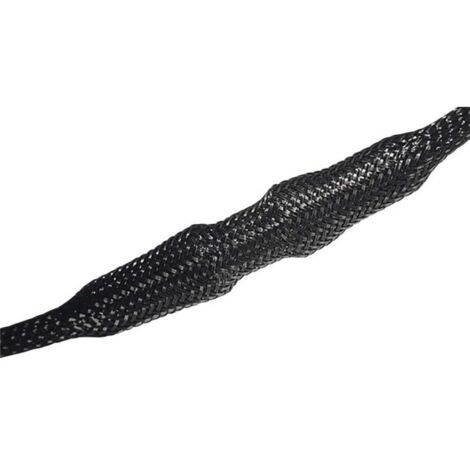 HellermannTyton 170-11000 HEGP10-PET-BK Gaine tressée noir polyester 7 à 15 mm 100 m R029081 (1/2)