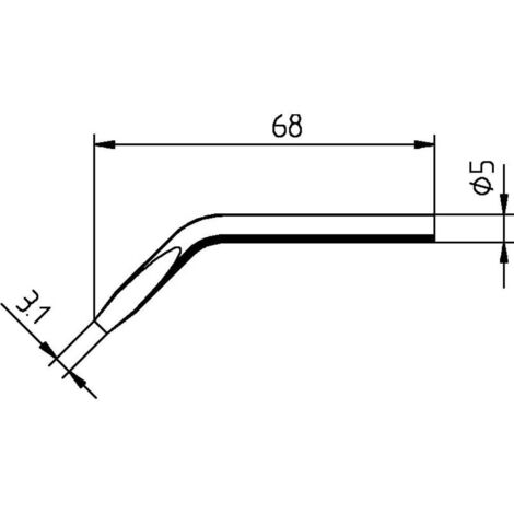 Ersa 032JD panne burin métal pour fer à souder type 30 S (1/4)