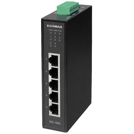 EDIMAX IGS-1005 IGS-1005 Commutateur Ethernet industriel (1/5)