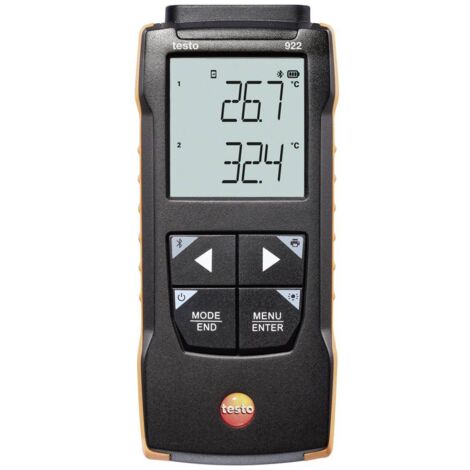 Thermomètre différentiel 2 canaux – Plage -50 à +1000 °C – Précision ± 0.5 °C – Compatible sondes K – Application testo Smart APP - D343262