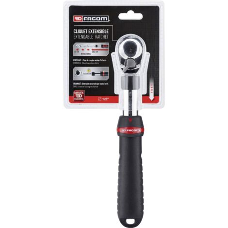 Facom SXL.161PB Cliquet réversible télescopique 1/2" (12.5 mm) 264 mm