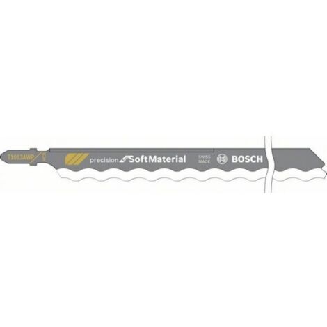 Bosch – Lame de scie sauteuse T 1013 AWP 2608667396 – 3 pièces – HCS pour matériaux isolants – Coupe précise sans éclat