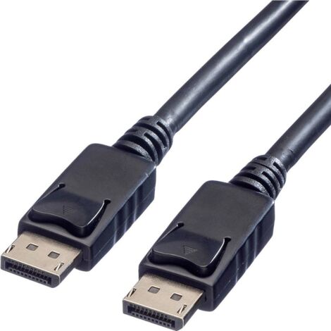 Câble de raccordement Value DisplayPort Fiche mâle DisplayPort, Fiche mâle DisplayPort 2.00 m noir 1 (1/4)