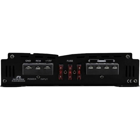 Renegade RXA1800 Ampli auto 1 canal 1800 W Réglage volume/basses/aigus adapté pour (marque automobile): Universal D002092