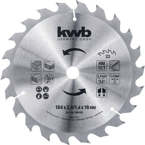 kwb 586159 Lame de scie circulaire 184 x 16 mm 1 pc(s) (1/2)