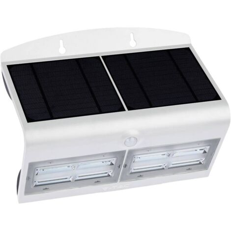 V-Tac – Applique solaire LED 7W blanc lumière du jour – Détecteur de mouvement – IP65 – 800 lm – Pour éclairage extérieur