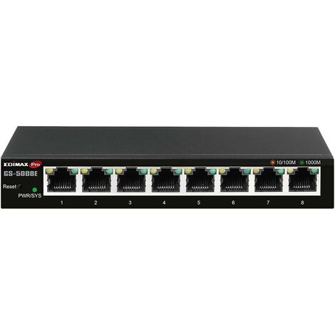 EDIMAX GS-5008E GS-5008E Switch réseau 8 ports 16 GBit/s (1/5)