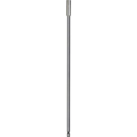 Porte-embout de visseuse extra-long 1/4 – 100820 – Acier inoxydable avec aimant permanent – Pour espaces confinés et chantiers humides – KWB
