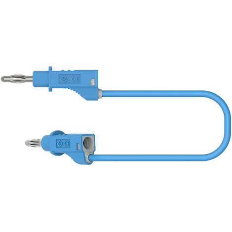 Electro PJP 2110-CD1-50BL Cordon de mesure banane mâle banane mâle 50 cm bleu 1 pc(s) (1/3)