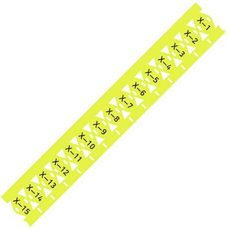 WAGO 211-835/000-002 211-835/000-002 Système de marquage de câbles Surface de marquage: 25 x 10 mm jaune Nombre de marqueurs: 500 500 pc(s) X537492 (1/2)