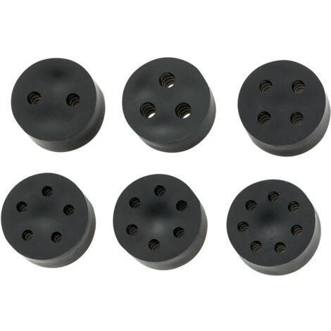 TRU COMPONENTS TC-10820768 TC-MH18-2A203 Joint muti-passages M20 2 x 1.6 - 2.6 mm caoutchouc noir 50 (1/2)