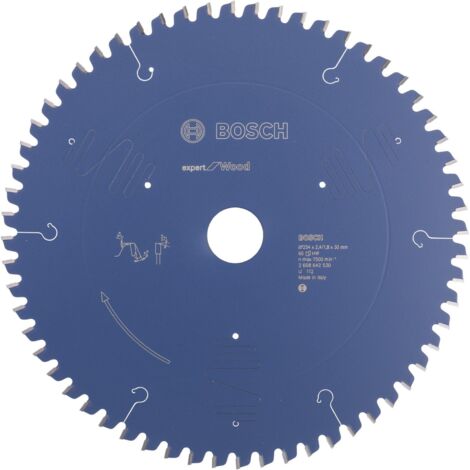 Bosch – Lame de scie circulaire 254 mm – Alésage 30 mm – Épaisseur 2,4 mm – 60 dents pour coupes nettes dans le bois dur – Technologie anti-vibration
