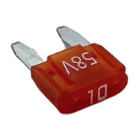 Mini Fusible Plat 10A 10 Ampere Rouge x 10