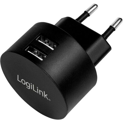 LogiLink Chargeur USB 10.5 W 2x USB-A noir intérieure S650132 (1/5)