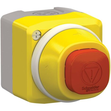 Schneider Electric XALK84W3BE Bouton d'arrêt d'urgence en boîtier 24 V 6 A 1 NO (T), 1 NF (R) IP66, IP67, IP69, IP69K 1 pc(s) A165012 (1/2)