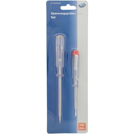 REV Spannungsprüfer-Set transp 2St Détecteur de tension 120 - 250 V/AC D393012