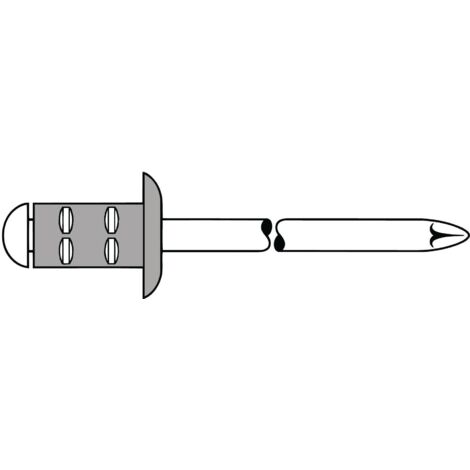 Gesipa 1433846 Rivet aveugle (Ø x L) 3.2 mm x 8 mm acier aluminium 100 pc(s) D003902
