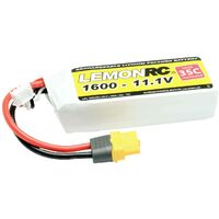 Batterie LiPo 11,1V 1600mAh 3S 35C - Pour Modélisme RC, Connecteur XT60, Softcase