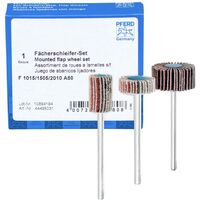 PFERD 44498031 LOT DE 3 MEULEUSES À LAMELLES F CORINDON Ø 10 X 15 MM Ø 15 X 5 MM Ø 20 X 10 MM Ø TIGE 3 MM A80 POUR UN PONÇAGE FI