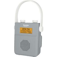 TechniSat DIGITRADIO 30 Radio de poche DAB+, FM, DAB Bluetooth étanche à l'eau blanc, gris A146782
