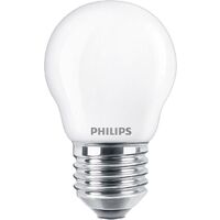Philips LED 76391600 LED CEE F (A - G) E27 forme de goutte 4.3 W = 40 W blanc chaud (Ø x L) 4.5 cm x 8 cm 2 pc(s) A860332