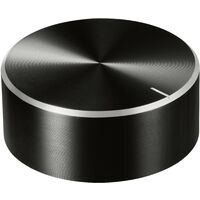 TRU COMPONENTS TC-11696532 Tête de bouton rotatif avec marquage noir (Ø x H) 48 mm x 19 mm aluminium, plastique 1 pc(s) R519222