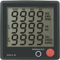VOLTCRAFT EPM 1L-16 Appareil de mesure numérique à encastrer Tension 190 - 250 V/AC · Courant 0 à 16 A · Cos-Phi 0 - 1,00 · Puissance 0 - 3680 W Q53157