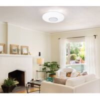 Renkforce 1463766 Rubi Plafonnier LED avec haut-parleur LED LED intégrée 32 W blanc W824881