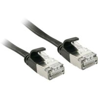 Câbles réseau et DAC LINDY Cat.6A U/FTP Flat Patch Cable black 2m