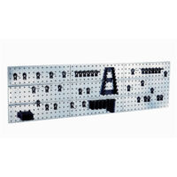 raaco 109659 Crochet à outils panneau perforé x 3 + 44 clips (l x H x P) 1560 x 440 x 11 mm 1 pc(s)