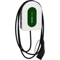 Schneider Electric – Wallbox de recharge 11 kW – Câble type 2 5 m – Détection de courant continu 6 mA – Intérieur/extérieur – Wi-Fi, contrôle APP
