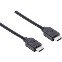 Câble de raccordement Manhattan HDMI Fiche mâle HDMI-A, Fiche mâle HDMI-A 1.50 m noir 355308 4K UHD Câble HDMI R218791