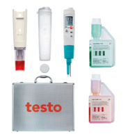 Testo – pH-mètre compact pour aliments – Plage de mesure 0.00-14.00 pH – Compensation température rapide – Technologie TopSafe - Q55446