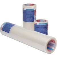 Tesa – Film de masquage transparent 48480000201 – Largeur 25 cm – Longueur 100 m – Résistant aux UV et retirable sans traces