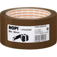 Ruban adhésif d'emballage Nopi 57952 transparent (L x l) 66 m x 50 mm acrylique 1 pc(s) Y56102
