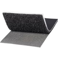 TOOLCRAFT KL50X100SC Bande auto-agrippante à coller partie velours et partie agrippante, extra-fort (L x l) 100 mm x 50 mm noir 1 paire(s) W90034